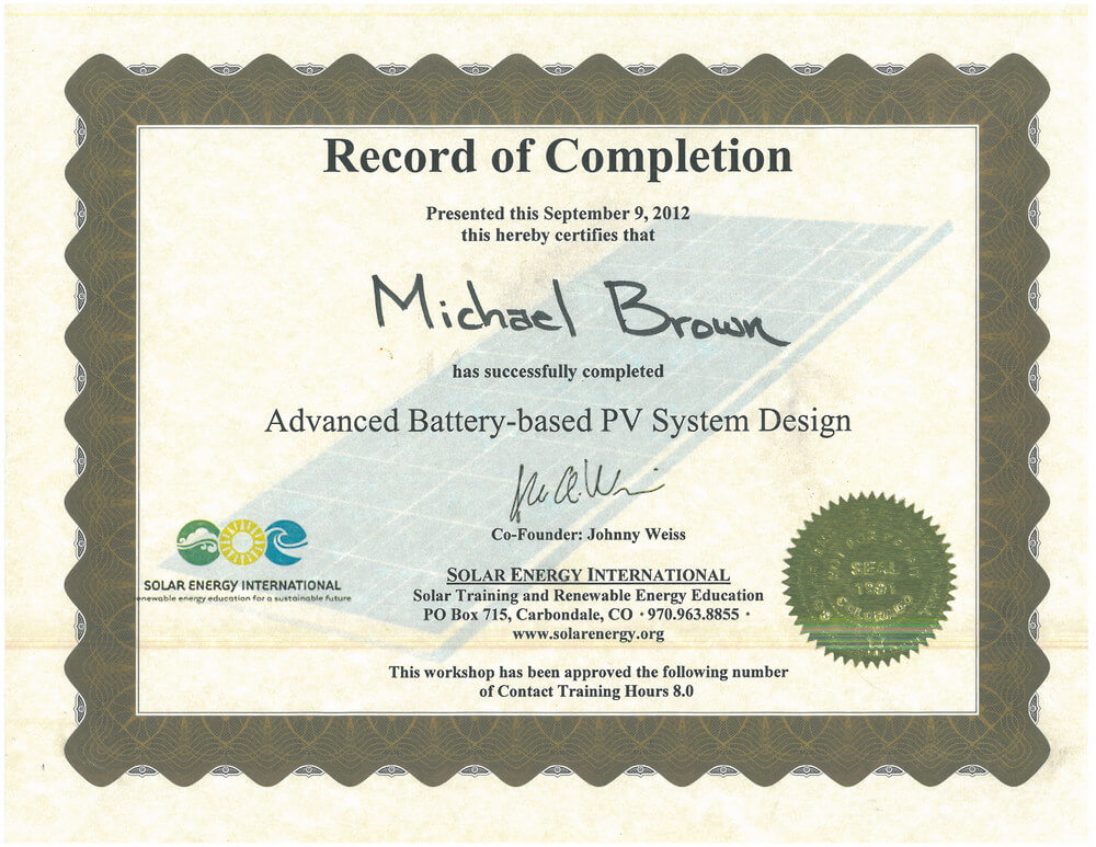 Solar Energy International 2012