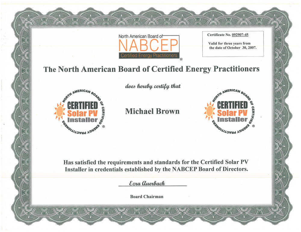 nabcep 2007