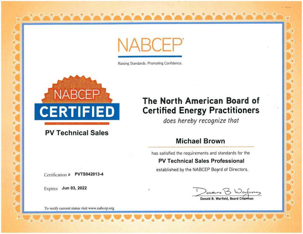 Nabcep untill 2022